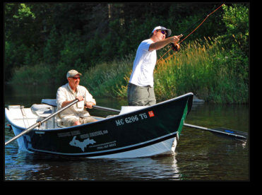 Spend the day on the river in a Western Style Drift Boat with your personal Fishing Guide